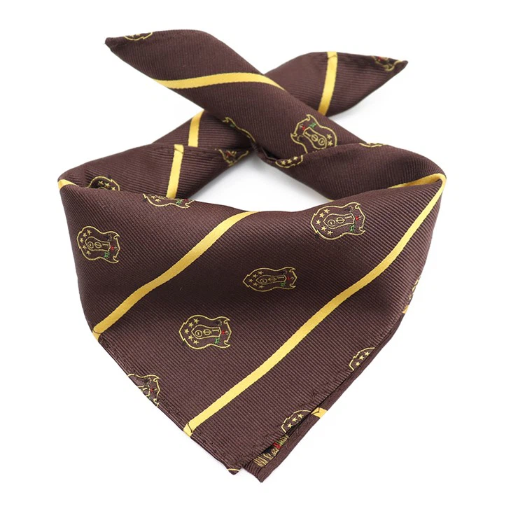 Brown Polka Dot Pocket Square