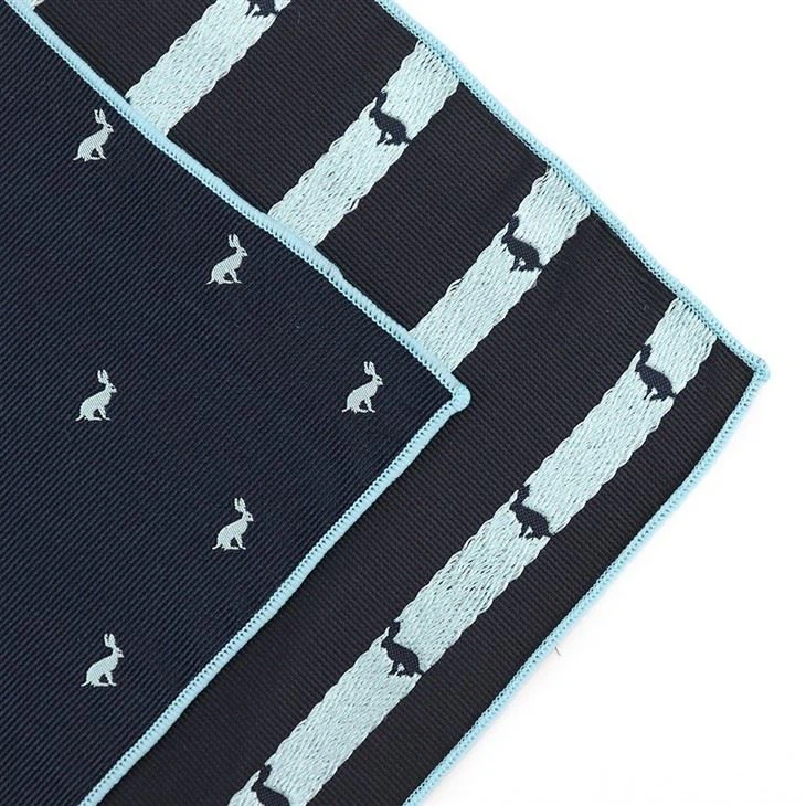 Animal Motif Silk Pocket Square