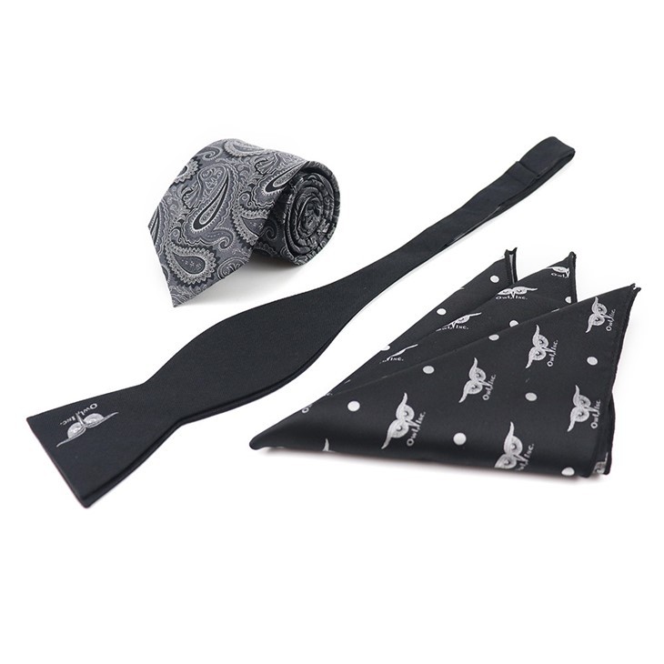 Wedding Bow Tie And Pocket Square