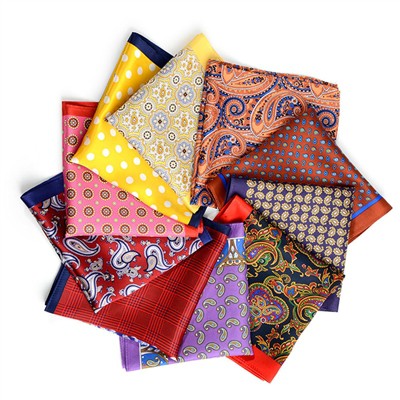 Elevate Your Style With Men's Silk Printed Pocket Squares