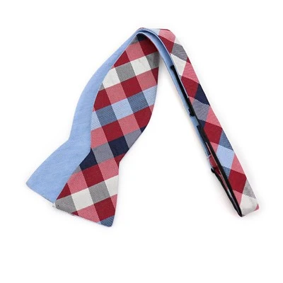 Tali leher Pastel Plaid Bow Tie